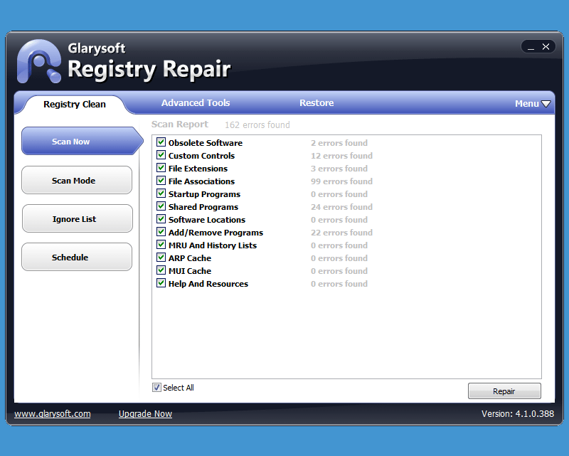 download glary registry repair
